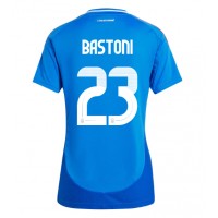 Maglia Calcio Italia Alessandro Bastoni #23 Prima Divisa Donna Europei 2024 Manica Corta